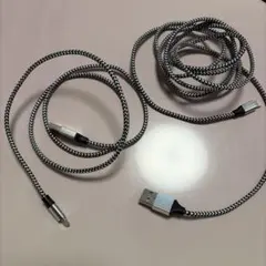 iPhone5〜14用　Lightningケーブル2本セット