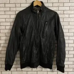 ディアスキン GOWEST レザージャケット M ブラック 山羊革 ブルゾンのサムネイル