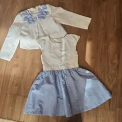 帰省にオススメ❗【使用回数わずか】フォーマルワンピースセット 130cm