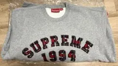 Supreme Plaid Arc Crewneck Heather Grey - メルカリ