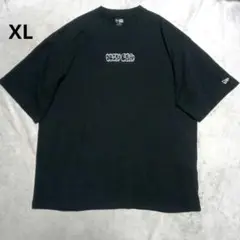 NEW ERA XL 半袖 Tシャツ ブラック レア刺繍ロゴ XL