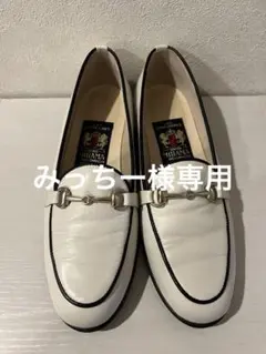 MIHAMA ミハマ ビットローファー ホワイト 23cm 日本製のサムネイル