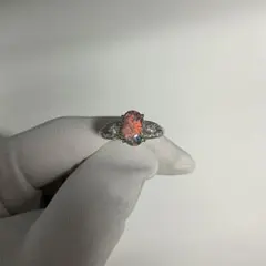 美品【天然 オパール 大粒 3.0ct リング 】 ダイヤ 0.4ct K18 - メルカリ