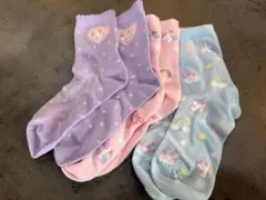 キッズ靴下 ユニコーン柄 3足セット　19〜24㎝