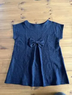 RPS リボン付きネイビー半袖チュニック フリーサイズ