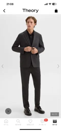 Theory Namba Melange セットアップ44&36サイズ