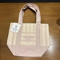 新品 TRADER JOE'S ストライプ ミニトートバッグ ピンクのサムネイル