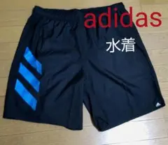 adidas　アディダスロゴ水着　スイムウェア　海パン　裏メッシュ、２ポケット付