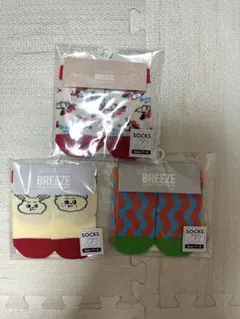 BREEZE ベビー靴下 3足セット 7-9cm