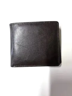 男性用　ダークブラウン レザー 二つ折り財布