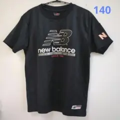new balance 黒 スポーツTシャツ 140