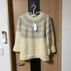 【新品タグ付き】eka: ジグザグ模様 ニットFree 暖かい