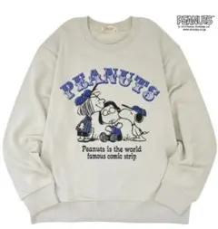 PEANUTS アイボリーコットン　スウェット L Lサイズ　ユニセックス