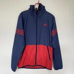 adidas ウィンドブレーカー ネイビー/レッド