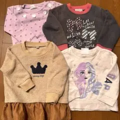 ベビー服 90 女の子 トレーナー 裏起毛