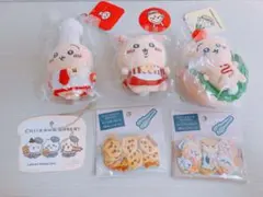 新品　未開封　ちいかわ　うさぎ　6点セット　もっちりフレークシール　マスコット
