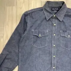 【IRON HEART】サイズXL 激渋ダンガリーシャンブレーシャツ　公式欠品中