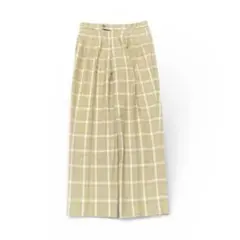 90s Euro vintage yellow check slacks