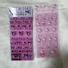 【正規品】サンリオ　タイルシール2枚セット　キティ　クロミ
