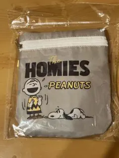 ⭐️新商品PEANUTSスヌーピー★ チャーリー仲間達エコバッグ★グレー(•