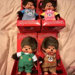 モンチッチ 女の子 セキグチ 正規品 リボン付き ぬいぐるみ 昭和レトロ