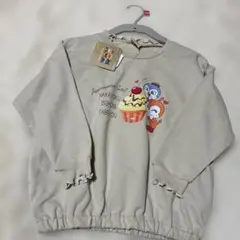 新品　しまむら　ドキンちゃん　コキンちゃん　メロウ裏毛長袖トレーナー　110cm