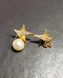 Ferragamo フェラガモの星型パールピアス