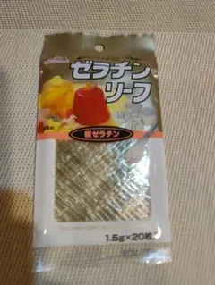 ゼラチンリーフ 1.5g×20枚 4個セット 板ゼラチンのサムネイル