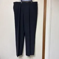 夏用　メンズ スラックス パンツ ダークグレー