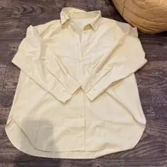 GU オーバーシャツ　イエロー　XL