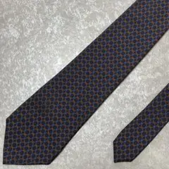 90s Nina Ricci ニナリッチ ネクタイ ボーダー 総柄 ブラック