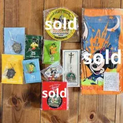 ディズニー　ピンバッジ　ストラップ