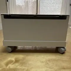 【美品】スチールタップ収納箱フラップ式　台車付き　無印良品
