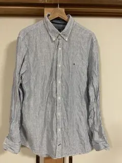 TOMMY HILFIGER ストライプ 長袖シャツ XL