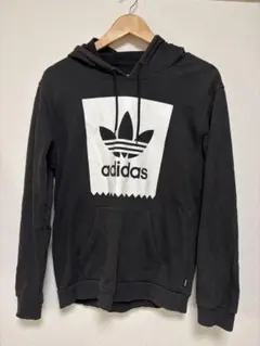 【美品】adidas フード付きパーカー ブラック