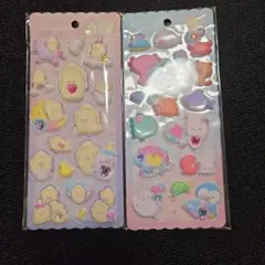 【新品未開封】つぶらな瞳のぷくぷくシール　なまがきと水族館