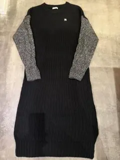 アーノルドパーマー　ニットワンピース　黒/グレー　Mサイズ　未使用品