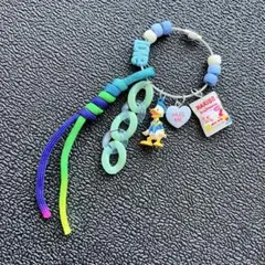 じゃらじゃらキーホルダー　ドナルドダック　ストラップ　ドナルドダック　パラコード
