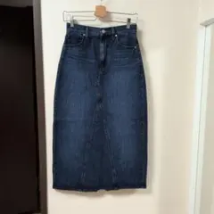 【ユニクロ】ダークデニム タイトロングスカート