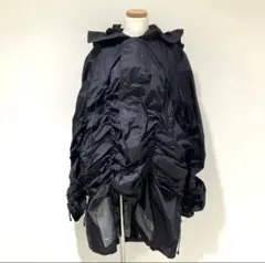 JUNYA WATANABE ナイロンギャザーシャーリング　フーデッドコートのサムネイル