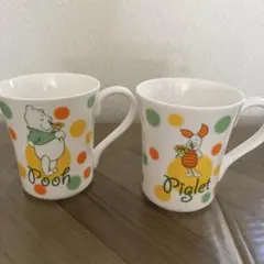 第一生命 プーさん ピグレット ペアマグカップ ノベルティ