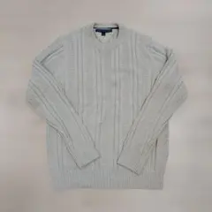 TOMMY HILFIGER ケーブルニットセーター L/XL クリーム色