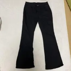 ブラック フレアパンツ Lサイズ