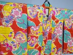 03女の子用 晴れ着 七五三 アンティーク リメイク生地取り素材