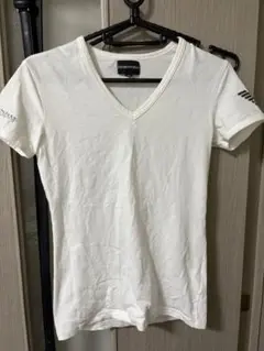 Emporio Armani ホワイト Vネック Tシャツ XS
