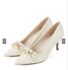 grl フリルバックルポインテッドトゥパンプス[gd1572]