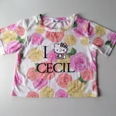 ハローキティ　セシルマクビーCECIL　McBEE バラ柄　Ｔシャツ　アベイルのサムネイル
