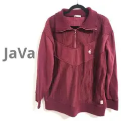 JaVa ハーフジッパー付きトレーナー プルオーバー クラシカルエルフ