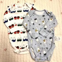 ユニクロ　ミッフィー　ボディースーツ肌着80cm 2枚