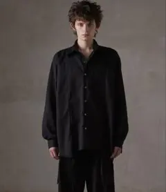 【GRANCY】ダメージ ドッキング デザインシャツ　L GRANCY】Damage Docking DesignShirt / ダメージ ドッキング デザイン